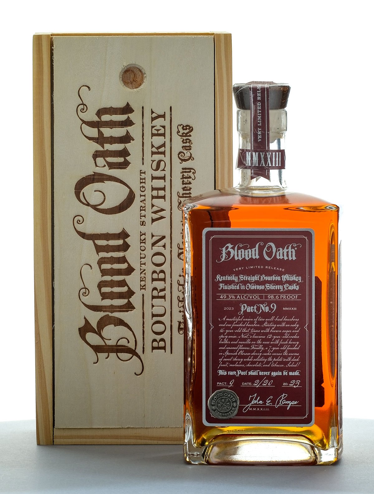 Blood Oath Pact No. 9 Limited Release Straight Bourbon 2023