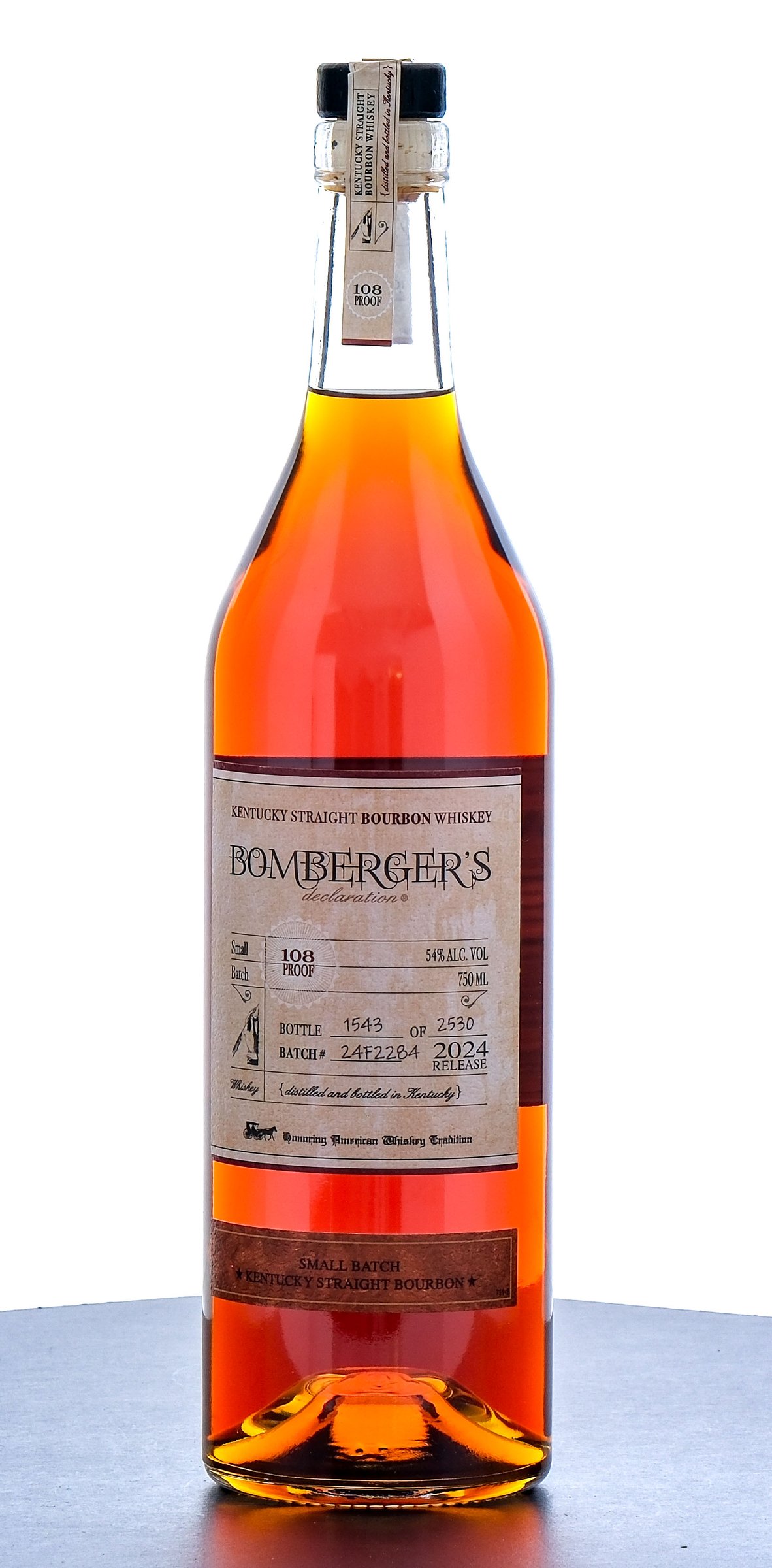 Bomberger's "Declaration" Small Batch Bourbon 2024