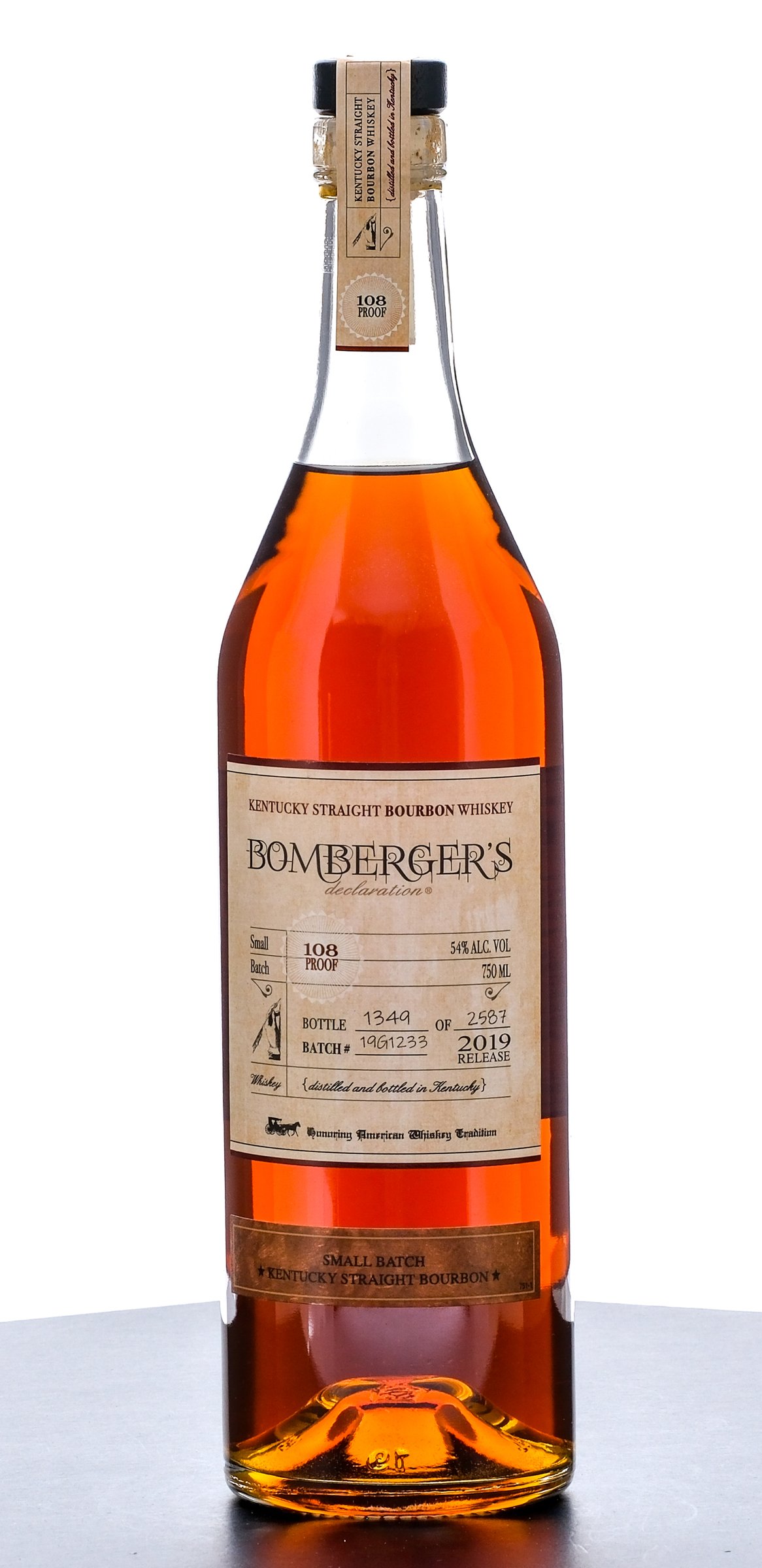 Bomberger's Declaration Small Batch Kentucky Straight Bourbon Whiskey 2019