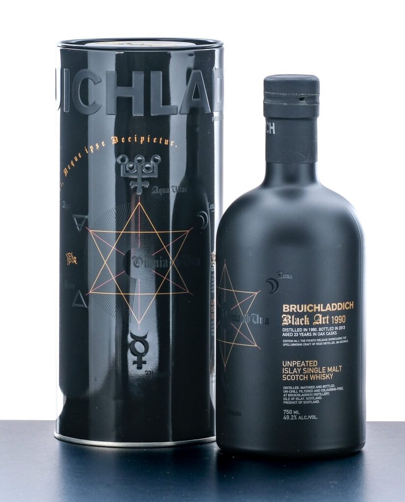 Bruichladdich Black Art 1990 04.1 Edition Aged 23 years Unpeated Islay Single Malt Scotch Whisky