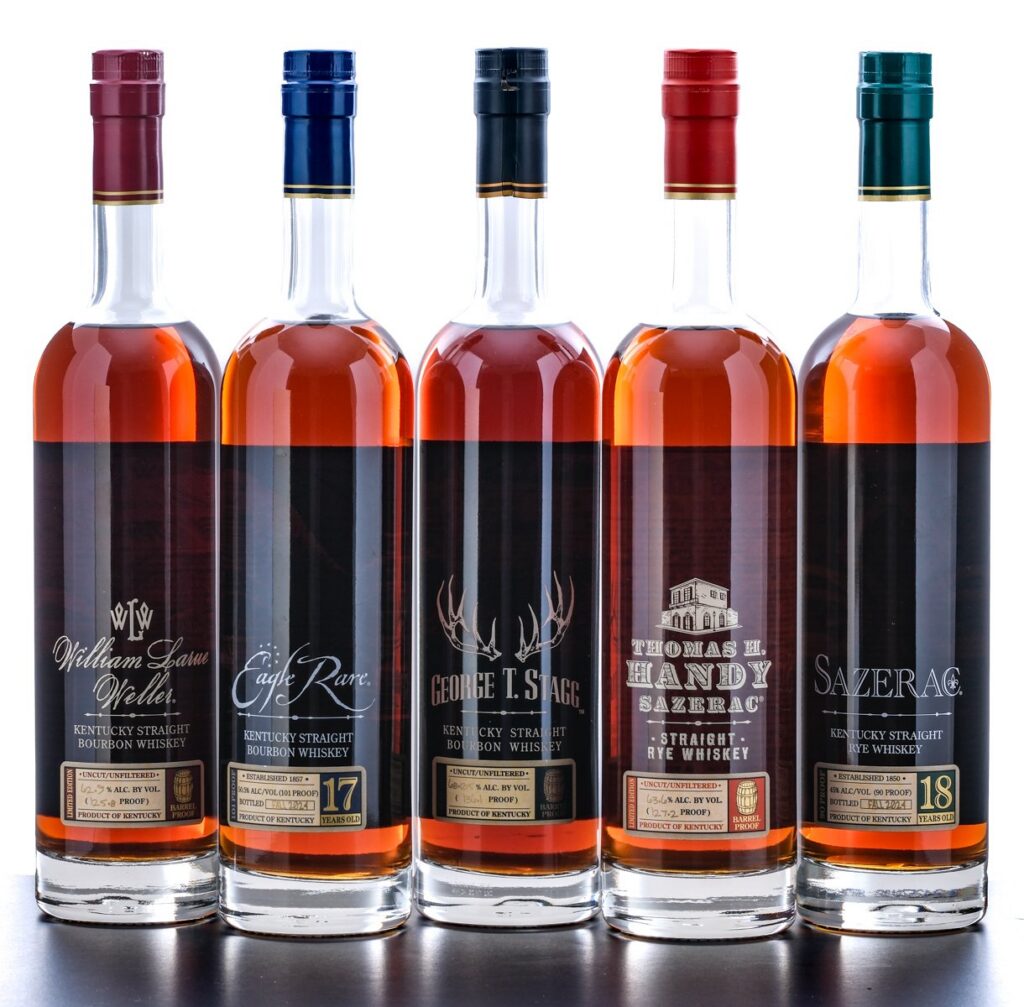 Buffalo Trace Antique Collection Vertical 2024 Releases: 5 Bottles BTAC