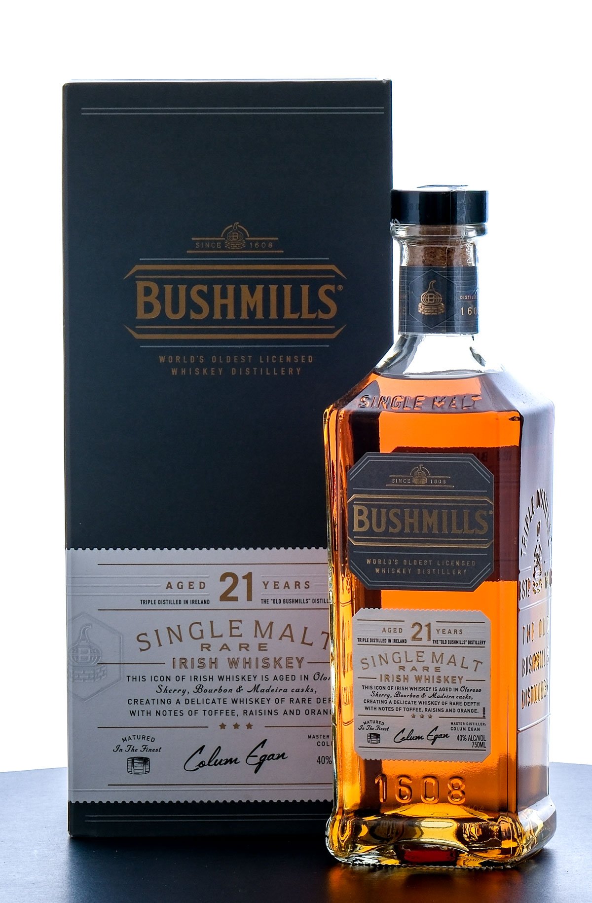 Bushmills 21 Year Single Malt Rare Irish Whiskey
