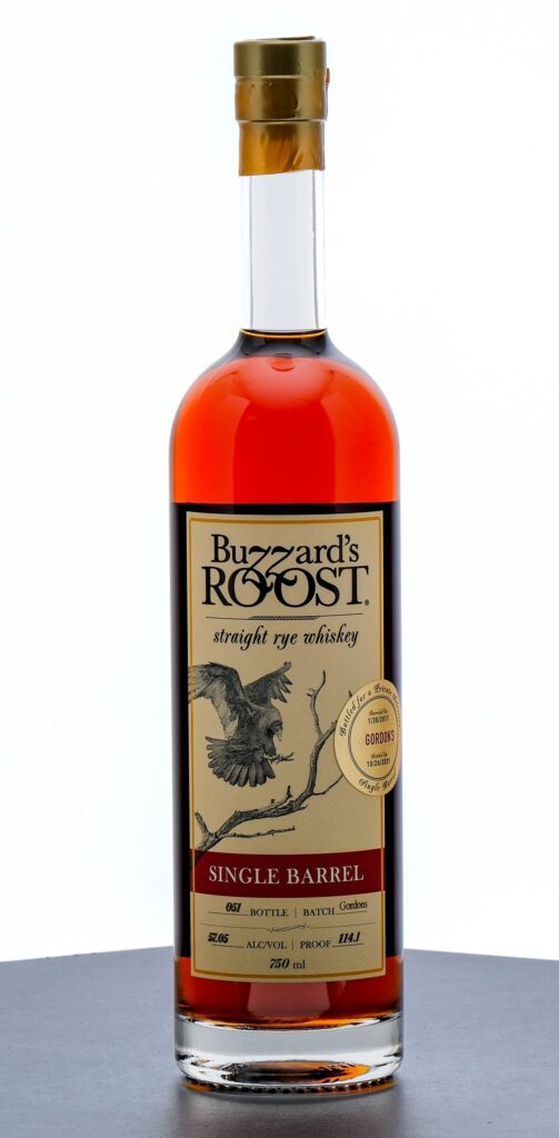 Buzzard's Roost Private Selection Single Barrel Straight Rye 2021
