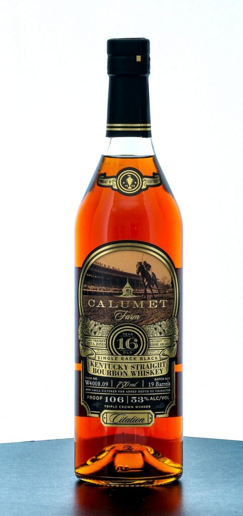 Calumet Farm Single Rack Black 16 Year Straight Bourbon