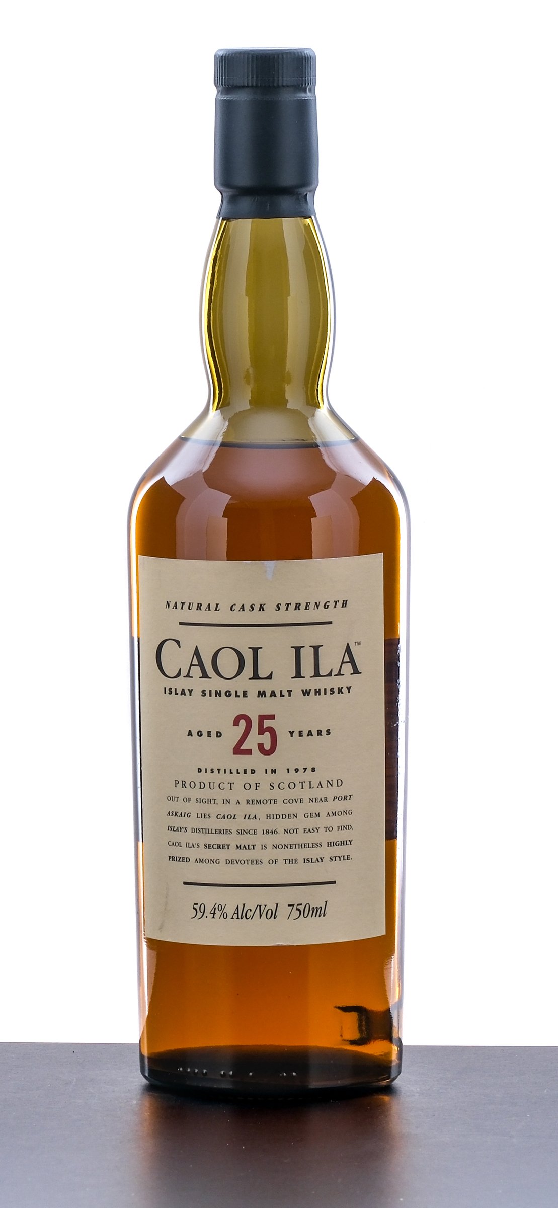 Caol Ila 25 Year Islay Single Malt Scotch Whisky Natural Cask Strength