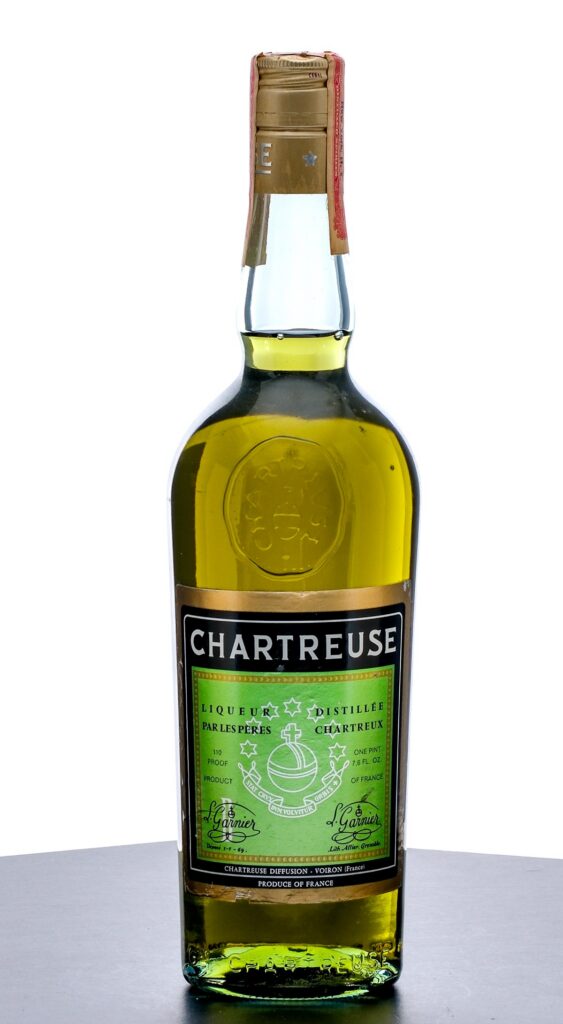 Chartreuse Green Liqueur Vintage Bottle