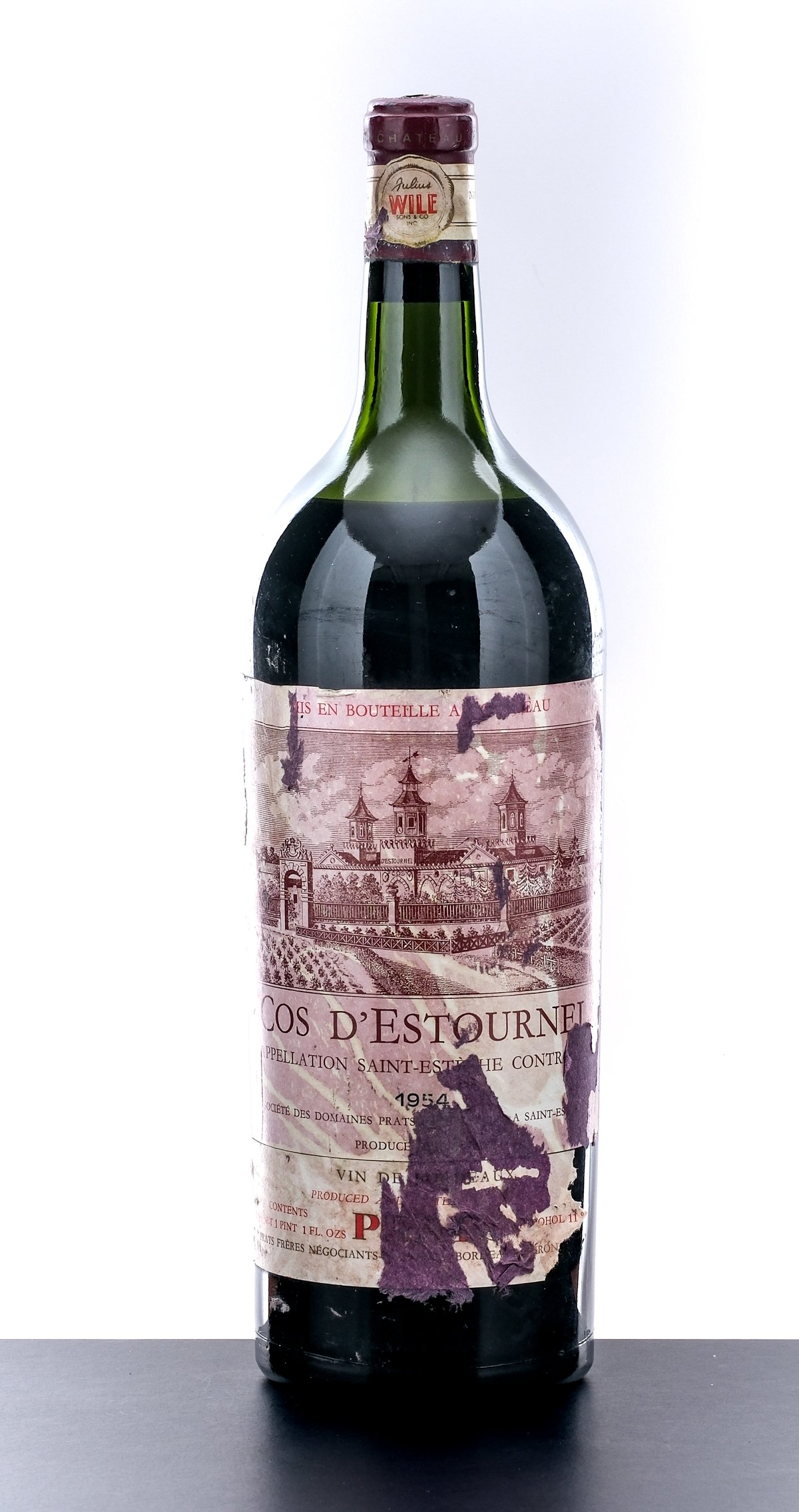 Chateau Cos d'Estournel Bordeaux Red Blend 1954