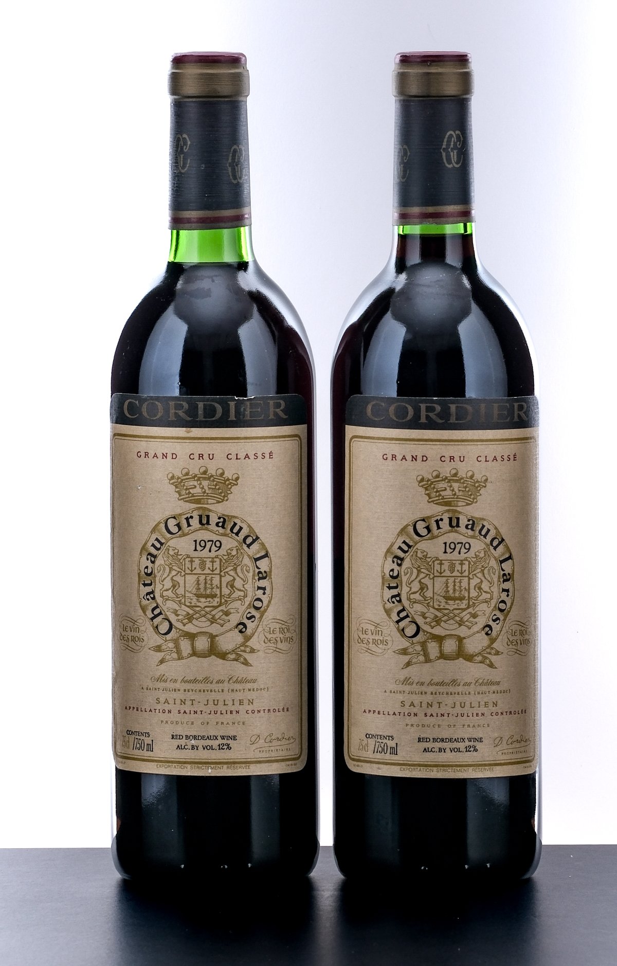 Chateau Gruaud-Larose Grand Cru Classe Bordeaux Red Blend 1979 (2 Bottles)