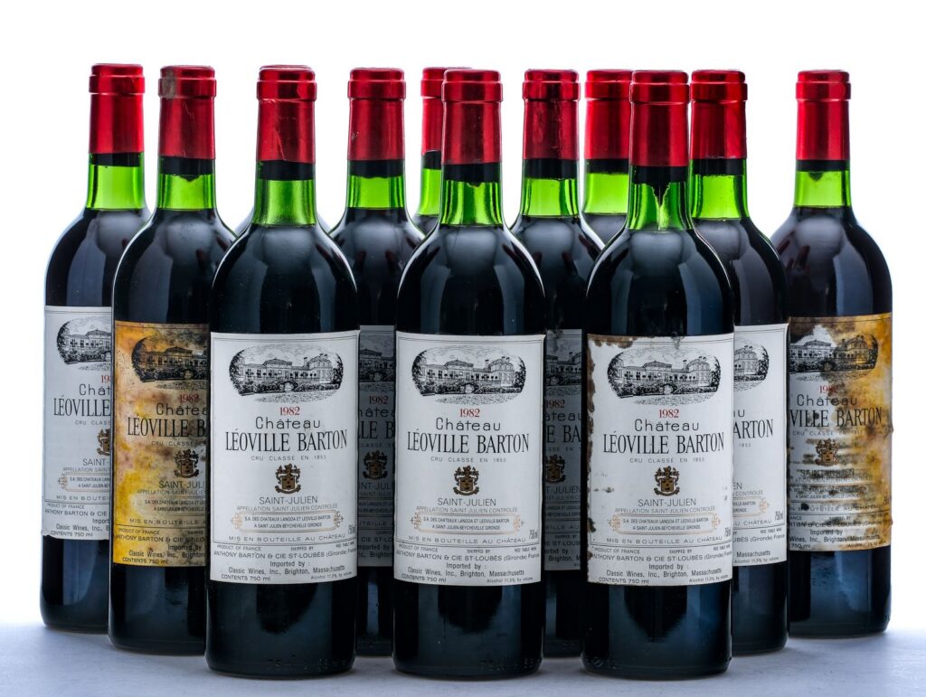 Chateau Leoville-Barton Saint-Julien Red Table Wine 1982 Case (12 Bottles)