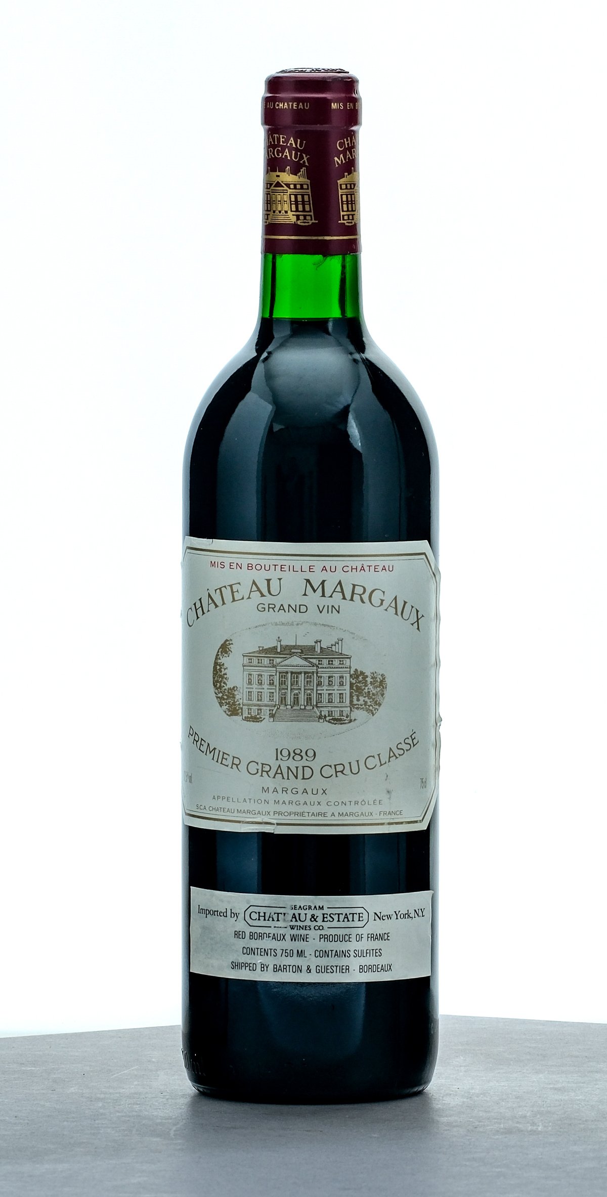 Chateau Margaux Grand Vin Premier Grand Cru Classe Red Bordeaux 1989