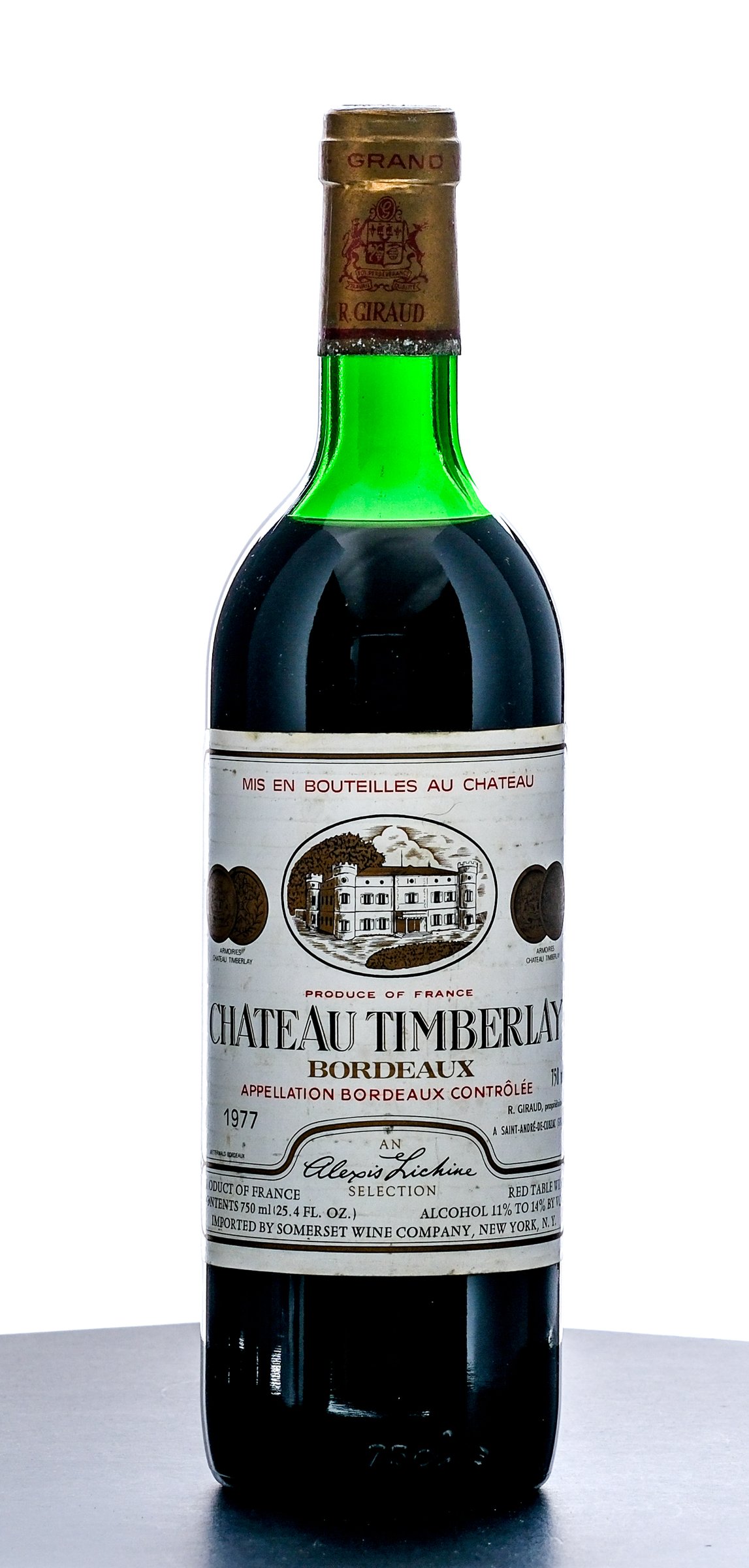 Chateau Timberlay Bordeaux Red Table Wine 1977