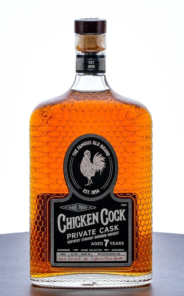 Chicken Cock 7 Year Old Private Cask Single Barrel Proof Kentucky Straight Bourbon