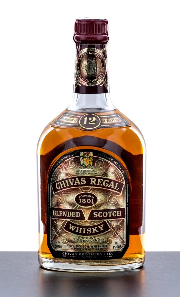 Chivas Regal Dusty Blended Scotch Whisky 12 years old 4/5 Quart