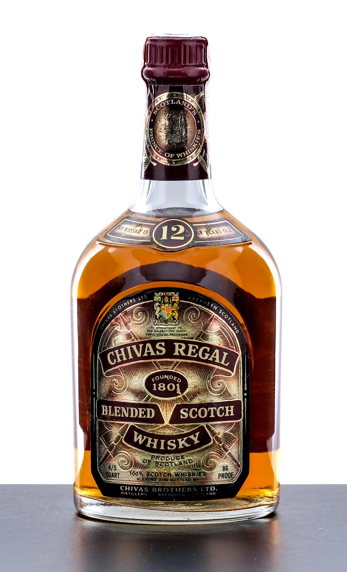 Chivas Regal Dusty Blended Scotch Whisky 12 years old 4/5 Quart