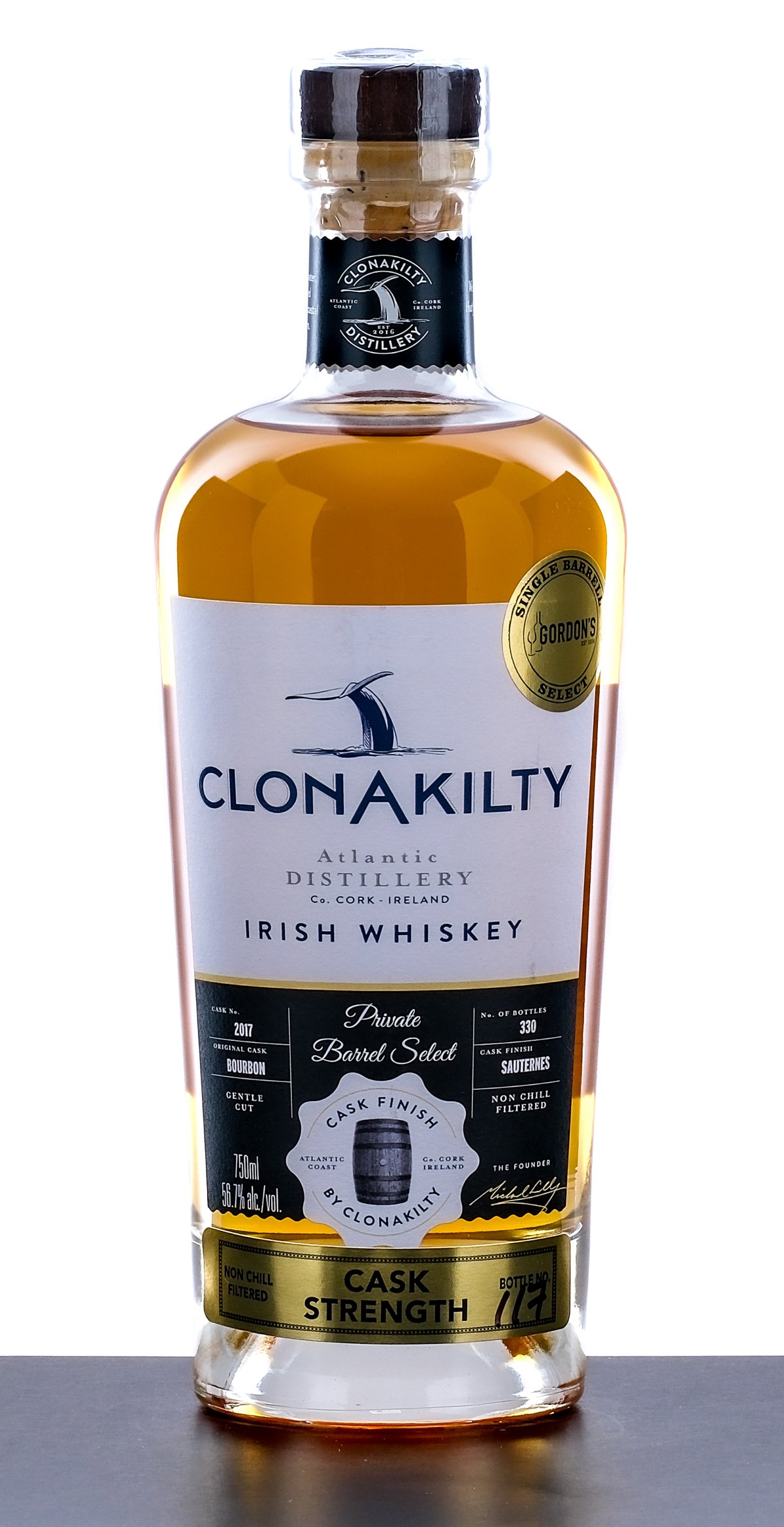 Clonakilty Private Barrel Select Cask Strength Irish Whiskey