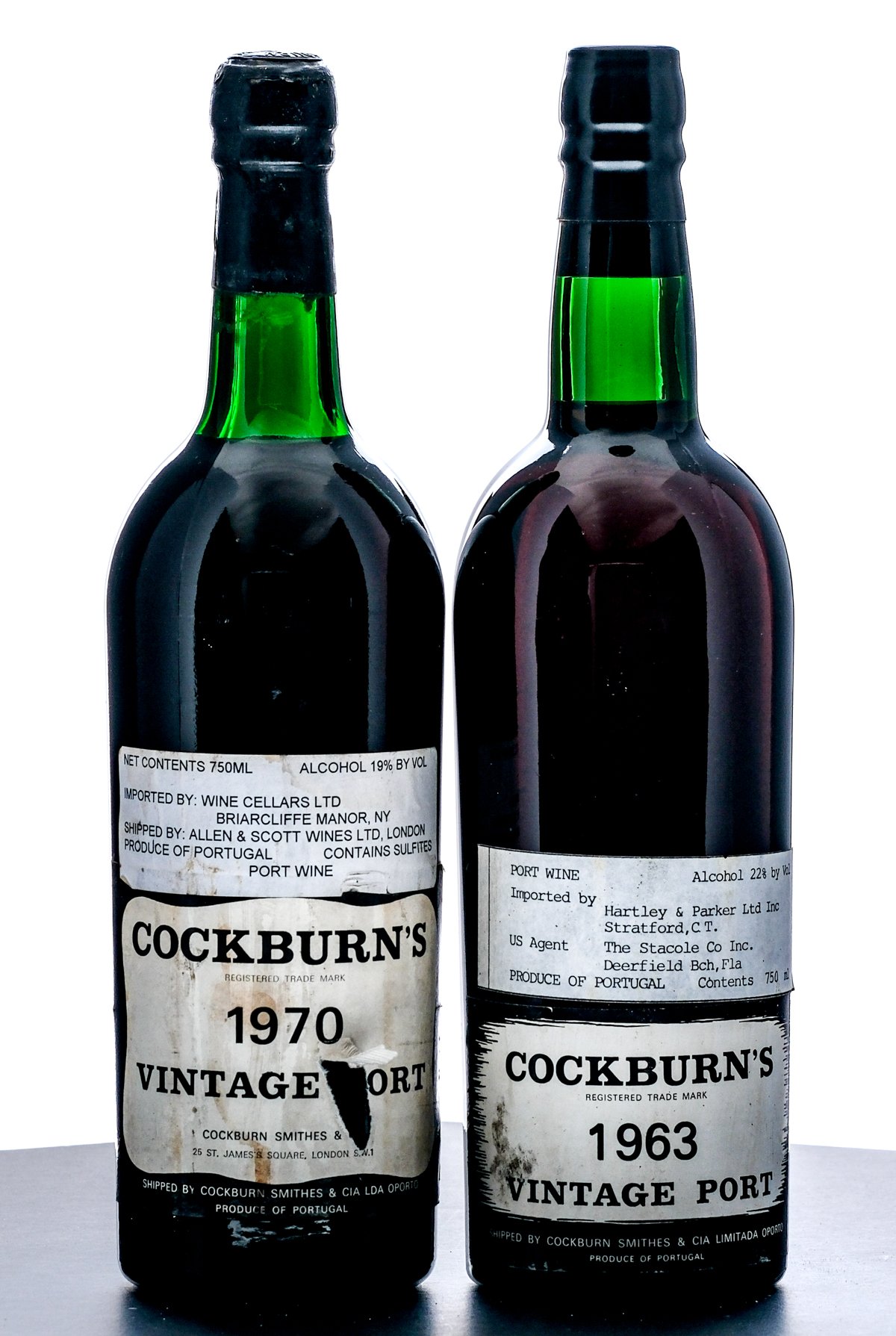 Cockburn's Vintage Port 1963/70 Group (2 Bottles)
