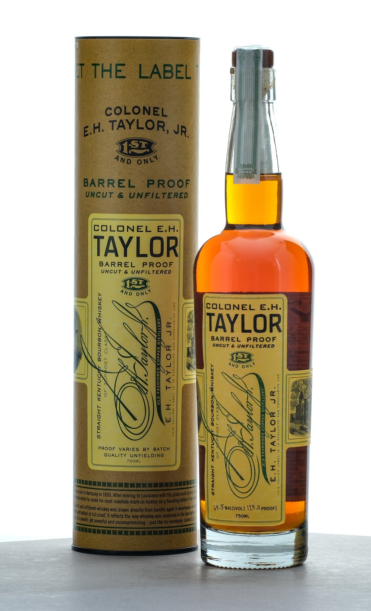 Colonel E.H. Taylor Jr Barrel Proof Bourbon Batch 129.0 proof