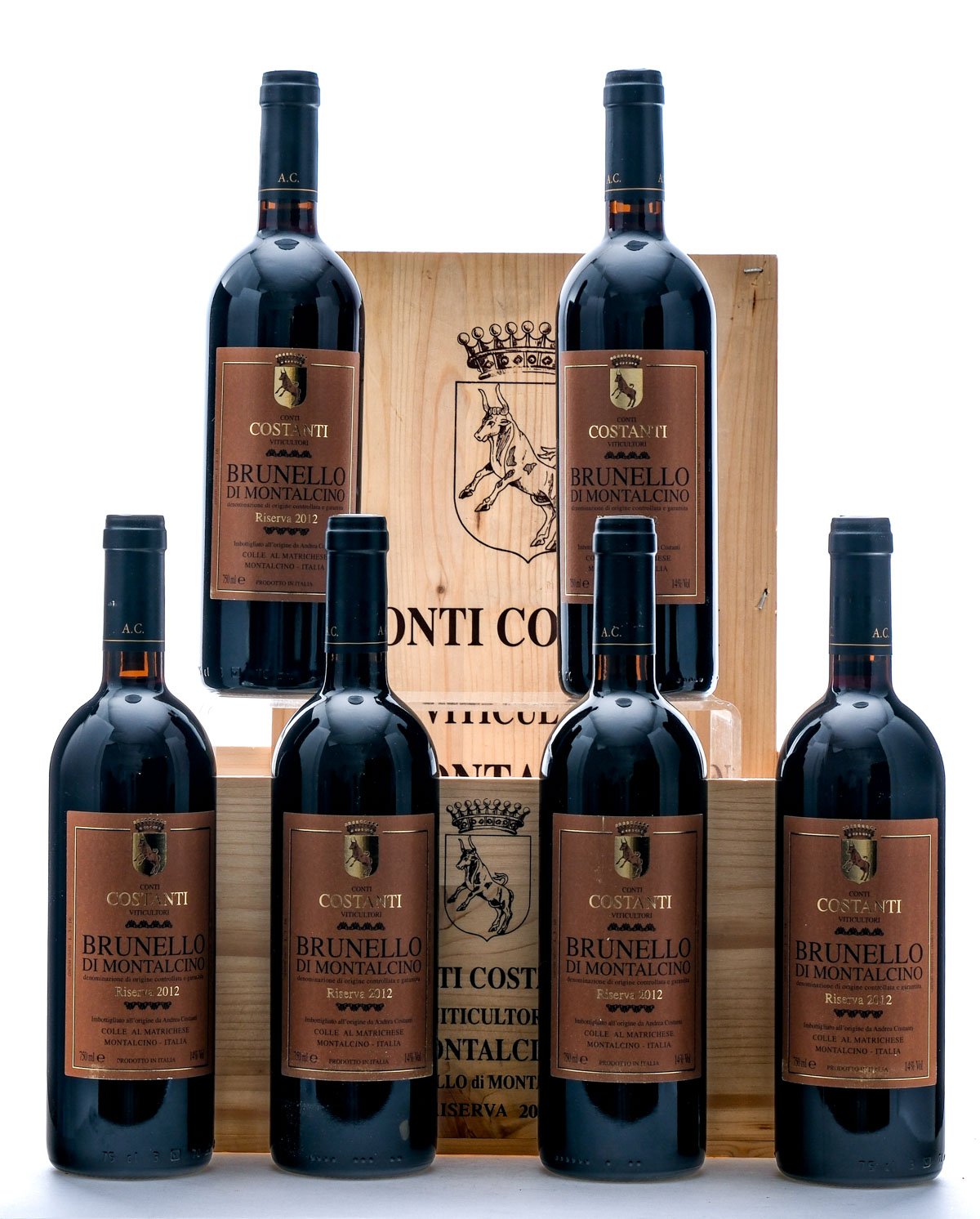 Conti Costanti Viticultori Riserva Brunello Montalcino 2012 Case (6 Bottles)