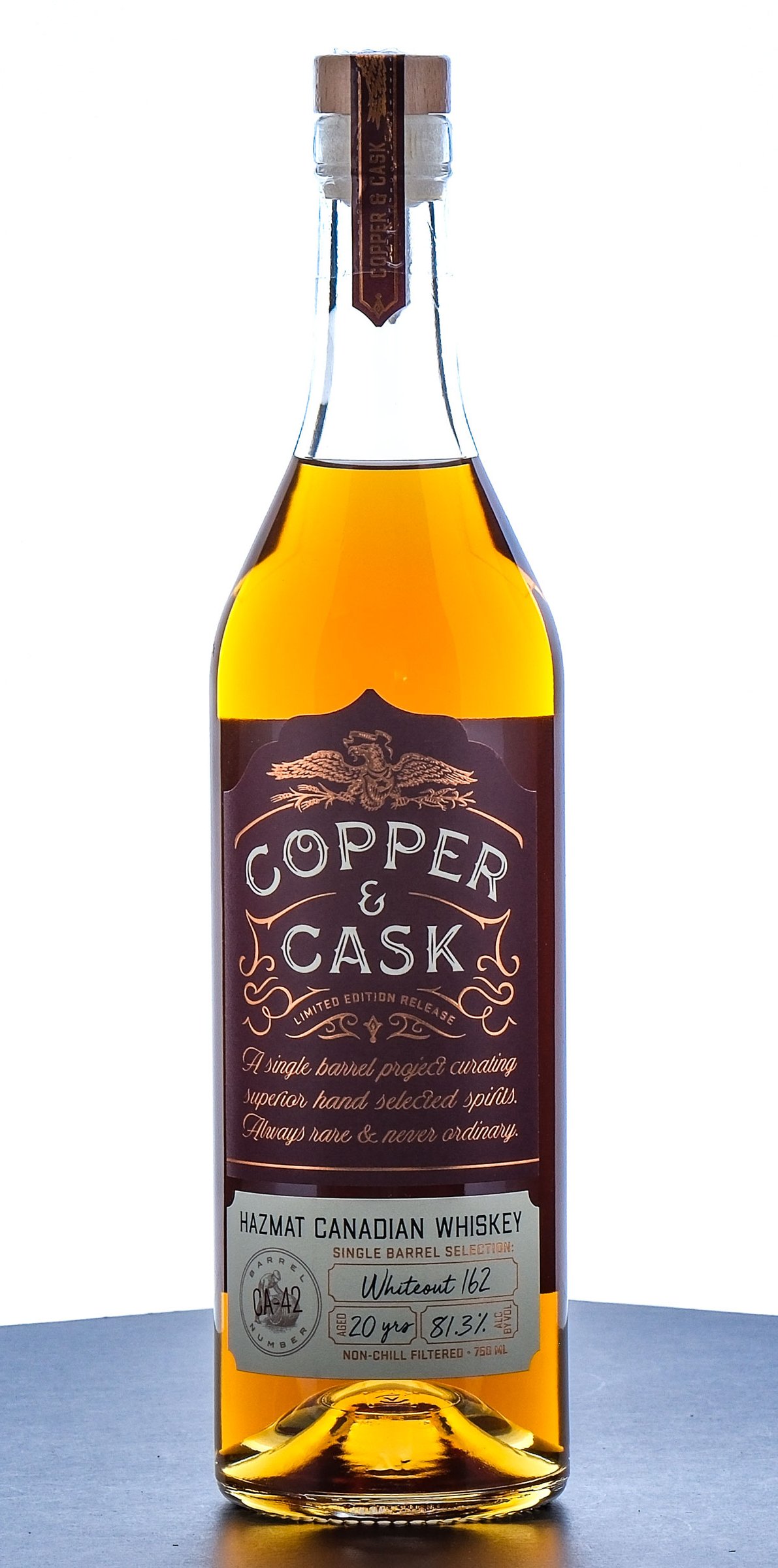 Copper & Cask 20 Year Hazmat Canadian Whiskey "Whiteout 162" 2025