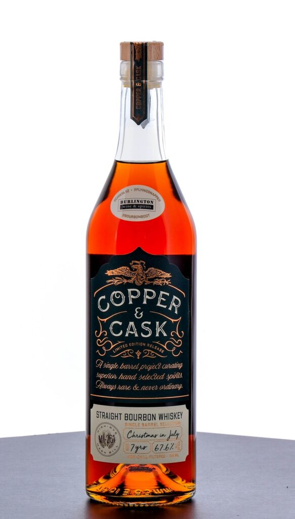 Copper & Cask "Christmas in July" 7 Year Single Barrel Selection Straight Bourbon 2024