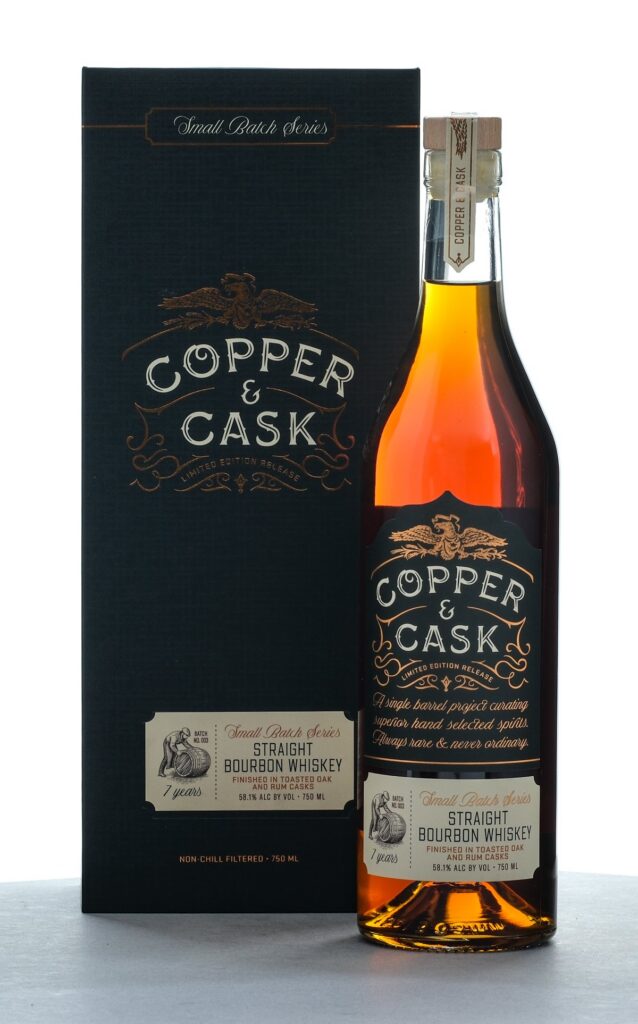 Copper & Cask Small Batch Series 7 Year Toasted Oak and Rum Cask Finished Straight Bourbon 2023