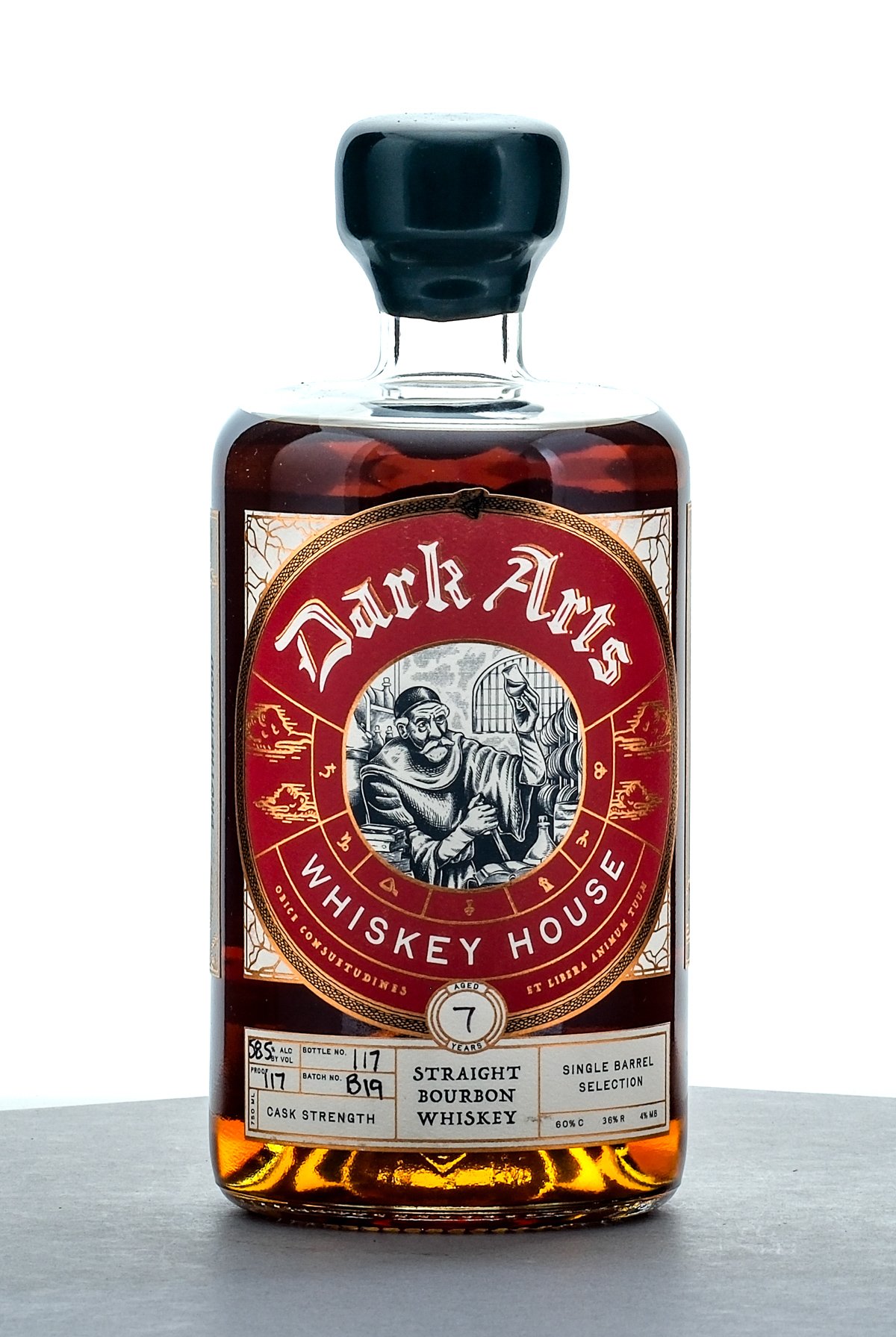 Dark Arts Whiskey House 7 Year Single Barrel Selection Cask Strength Straight Bourbon Batch No. B19