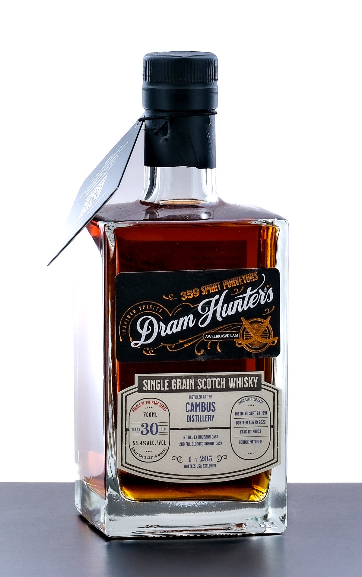 Dram Hunters Cambus 30 Year Old Single Grain Scotch Whisky 2022