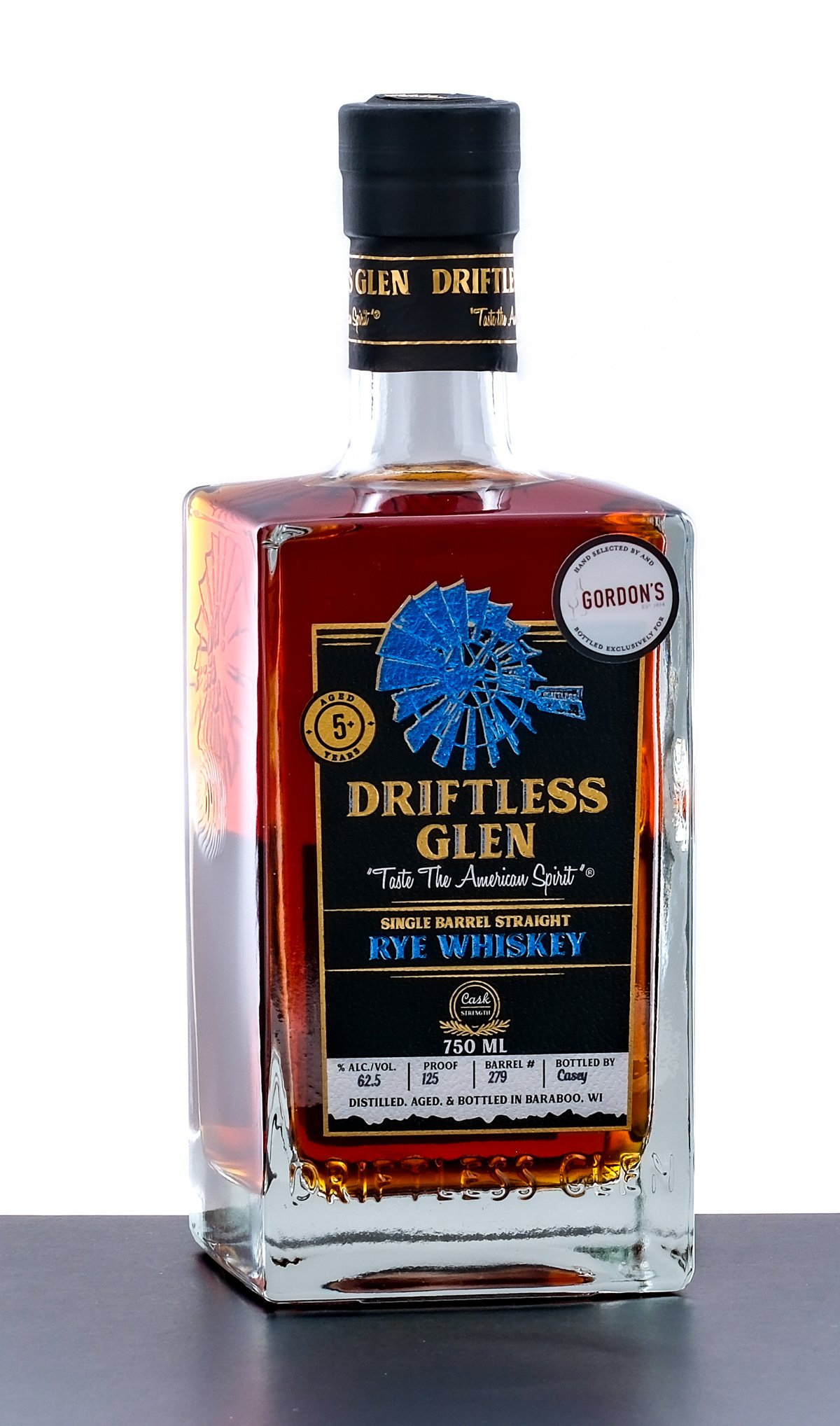 Driftless Glen Cask Strength Single Barrel Straight Rye Whiskey