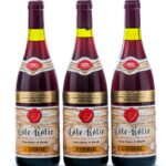 E. Guigal Cote-Rotie Grand Vin Rhone Table Wine 1983 Group (3 Bottles)