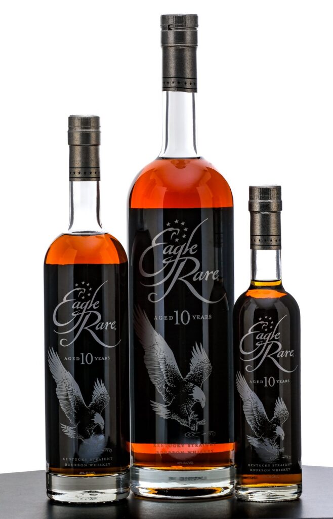 Eagle Rare 10yr Kentucky Straight Bourbon, 3 Bottle Group.