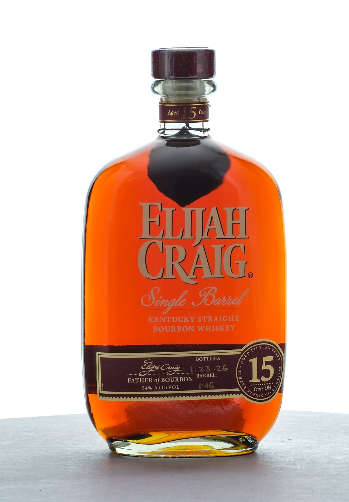 Elijah Craig 15 Year Single Barrel Straight Bourbon 2026