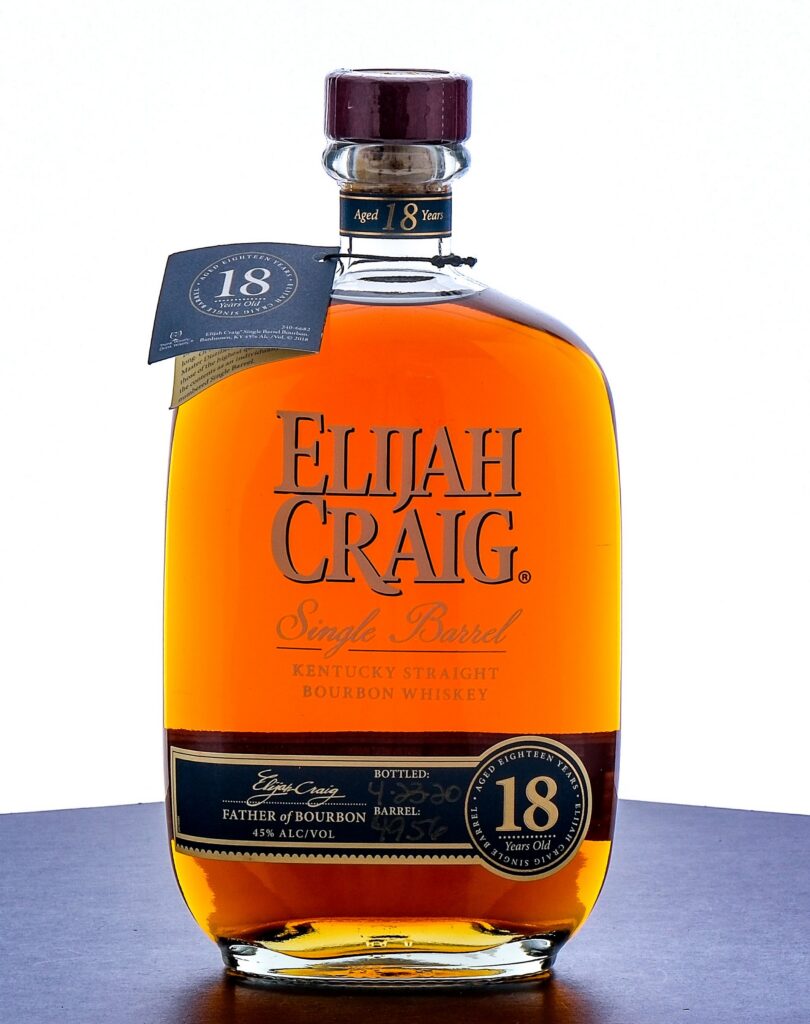 Elijah Craig 18 Year Old Single Barrel Bourbon 2020