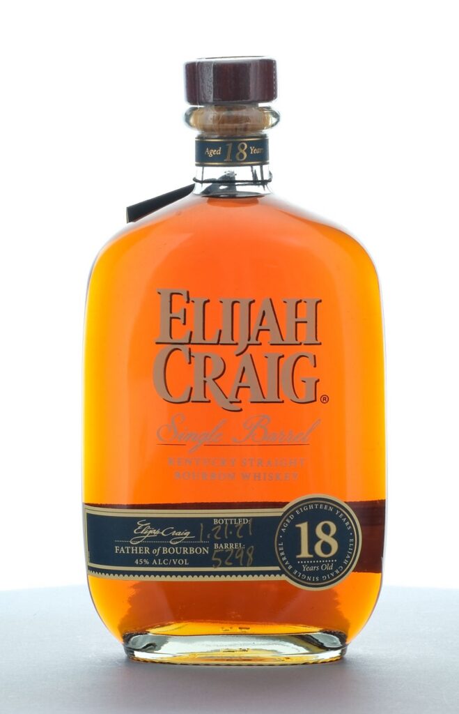 Elijah Craig 18 Year Single Barrel Straight Bourbon 2021