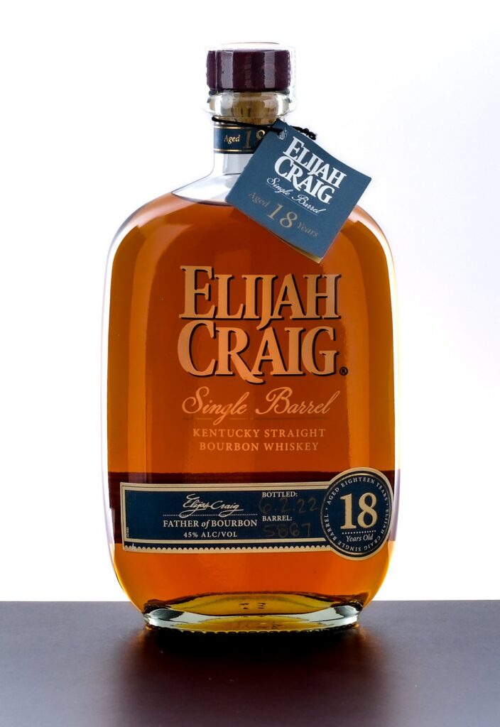 Elijah Craig 18 Year Single Barrel Straight Bourbon 2022
