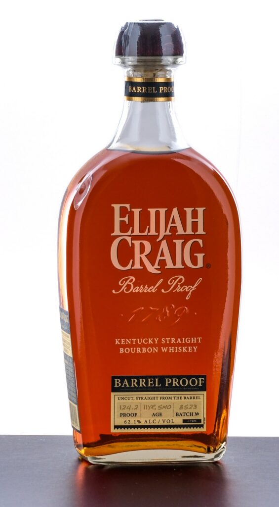 Elijah Craig Barrel Proof Straight Bourbon 11 Year  batch B523