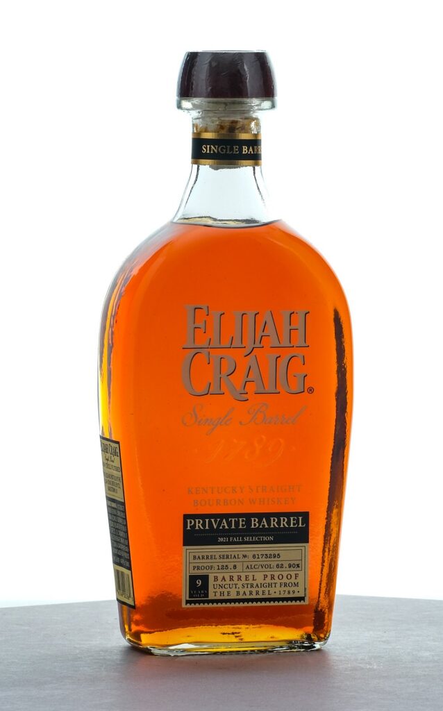 Elijah Craig Single Private Barrel Bbl Proof Straight Bourbon 2021 Fall Selection