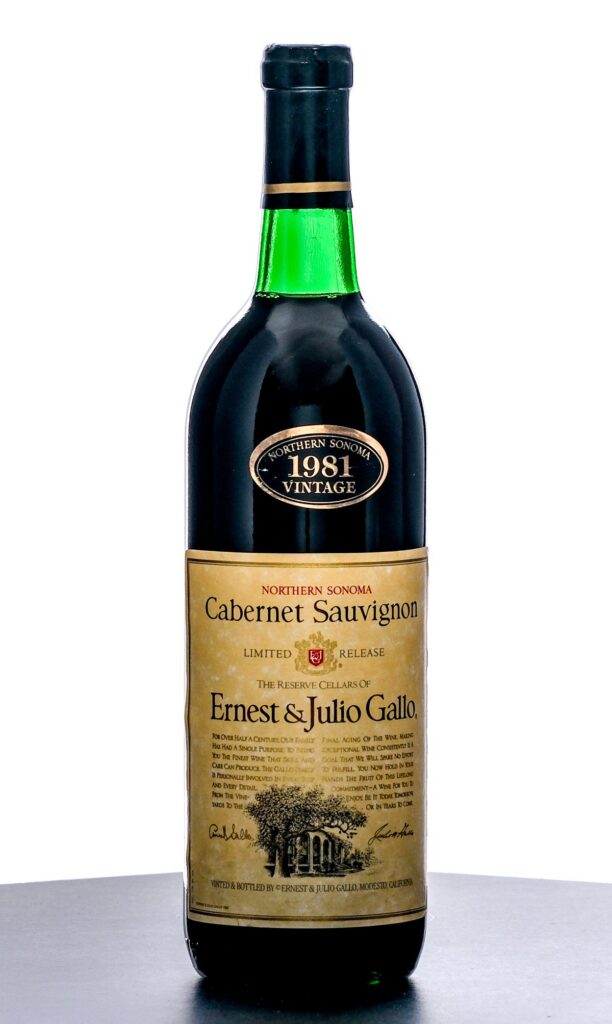 Ernest & Julio Gallo Cabernet Sauvignon 1981