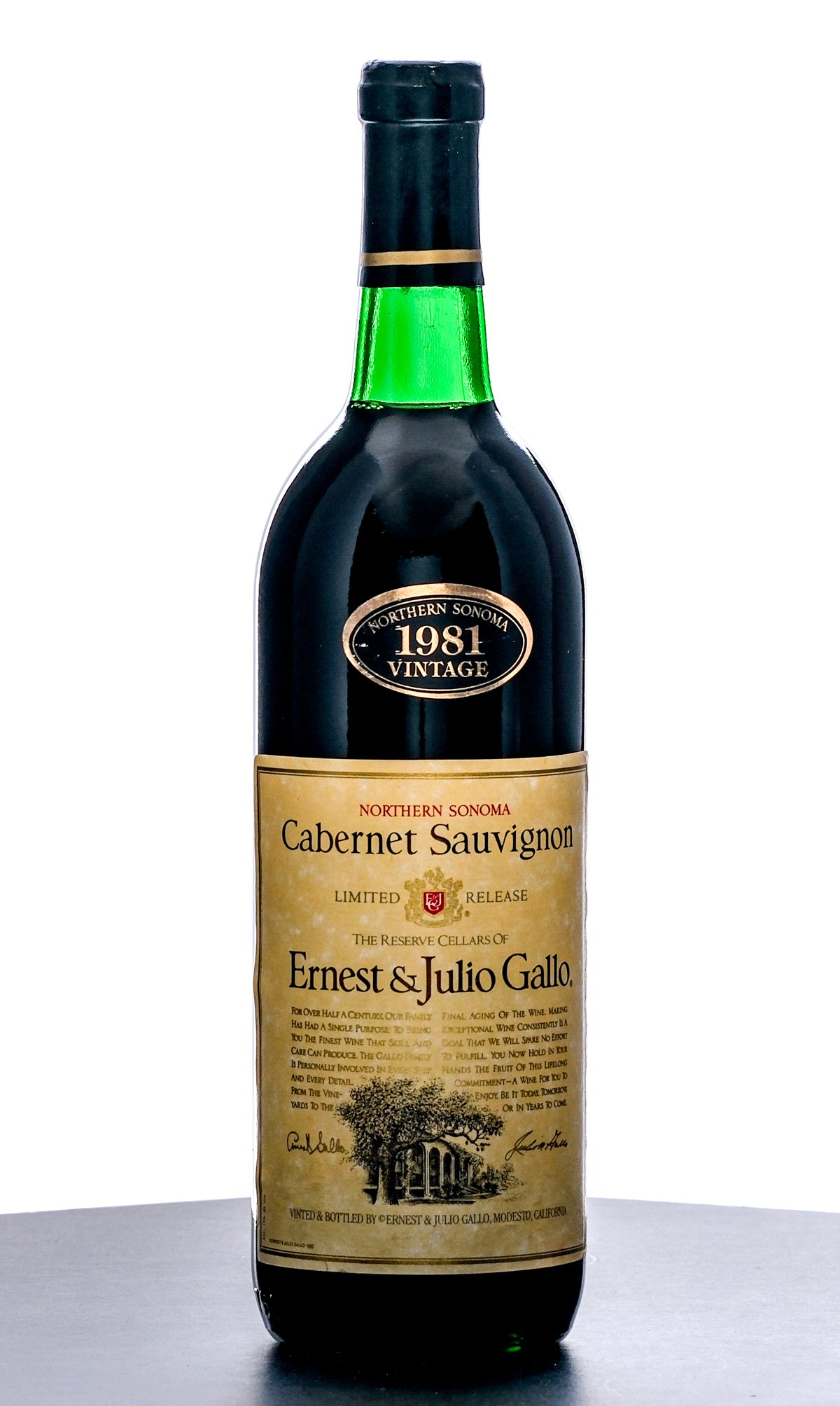 Ernest & Julio Gallo Cabernet Sauvignon 1981