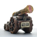 Ezra Brooks Real Sippin' Whiskey Collector's Series Cannon Decanter Straight Bourbon (photo 3)