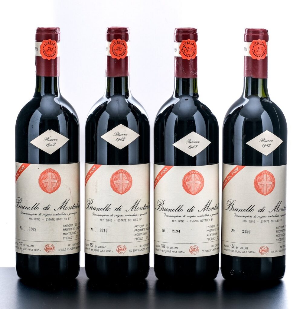 Fattoria dei Barbi Vigna del fiore Riserva 1982 (4 Bottles)