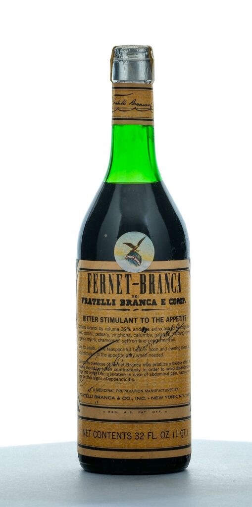 Fernet-Branca Bitter Stimulant 1 Qt. Vintage Bottle
