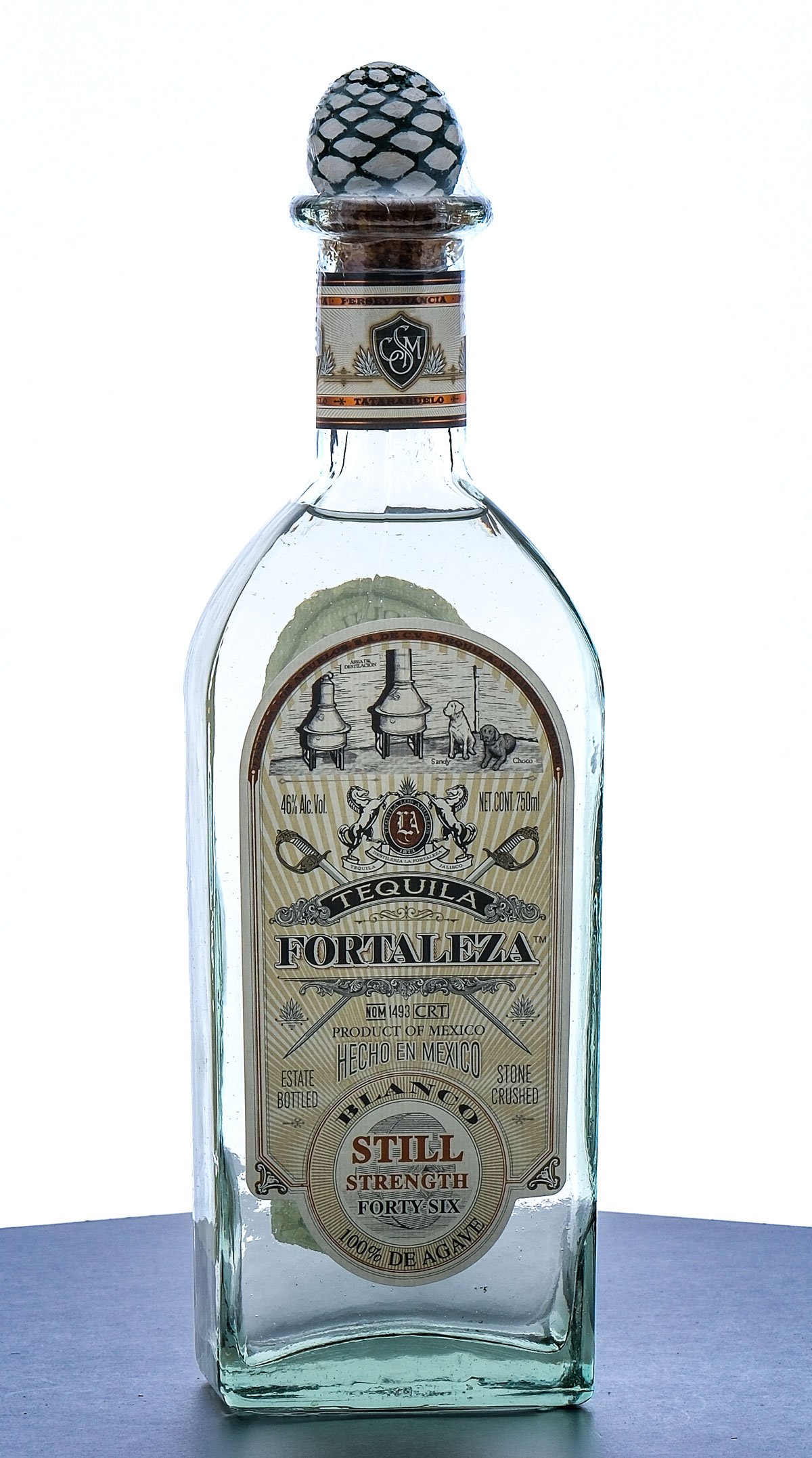 Fortaleza Blanco Tequila Still Strength Lote 26-S