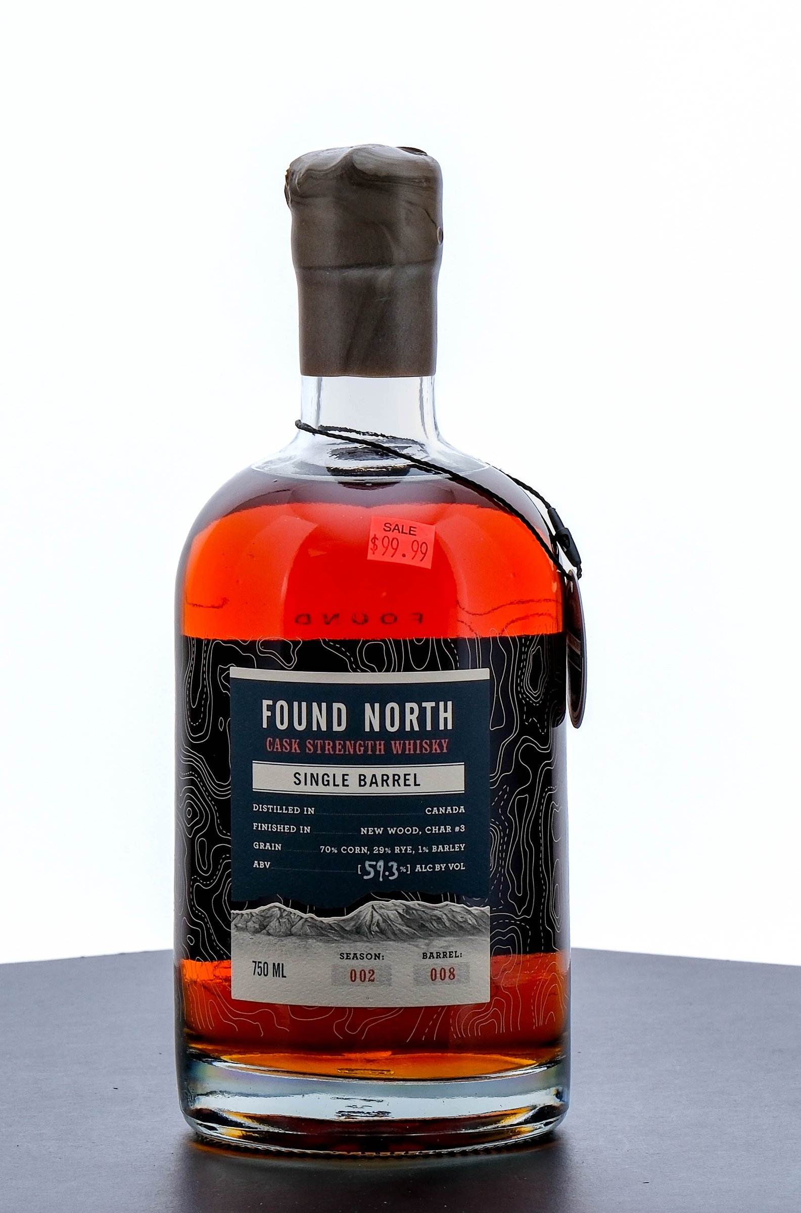 Found North Season 002 Single Barrel Cask Strength Canadian Whiskey
