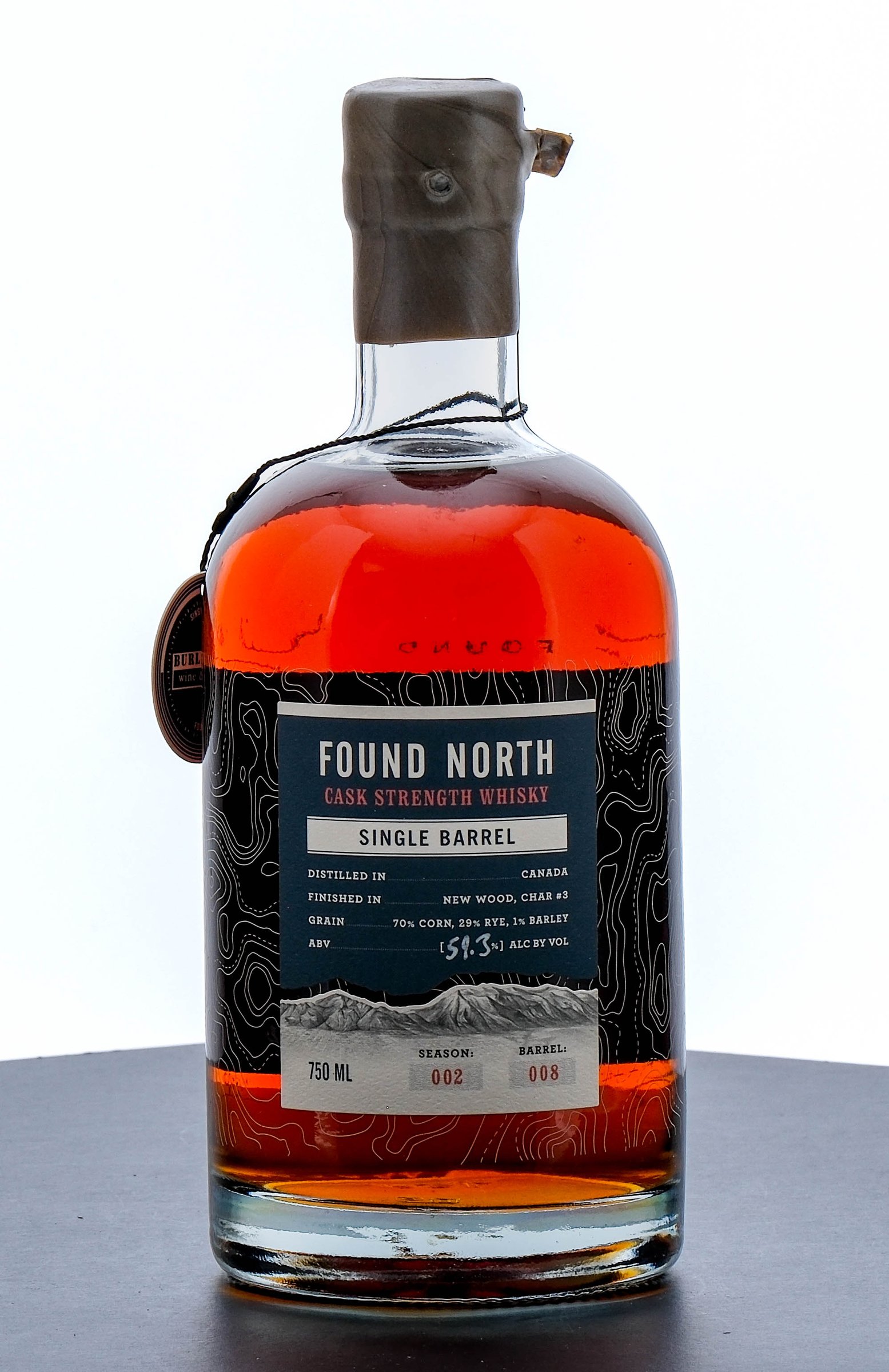 Found North Season 002 Single Barrel Cask Strength Canadian Whiskey
