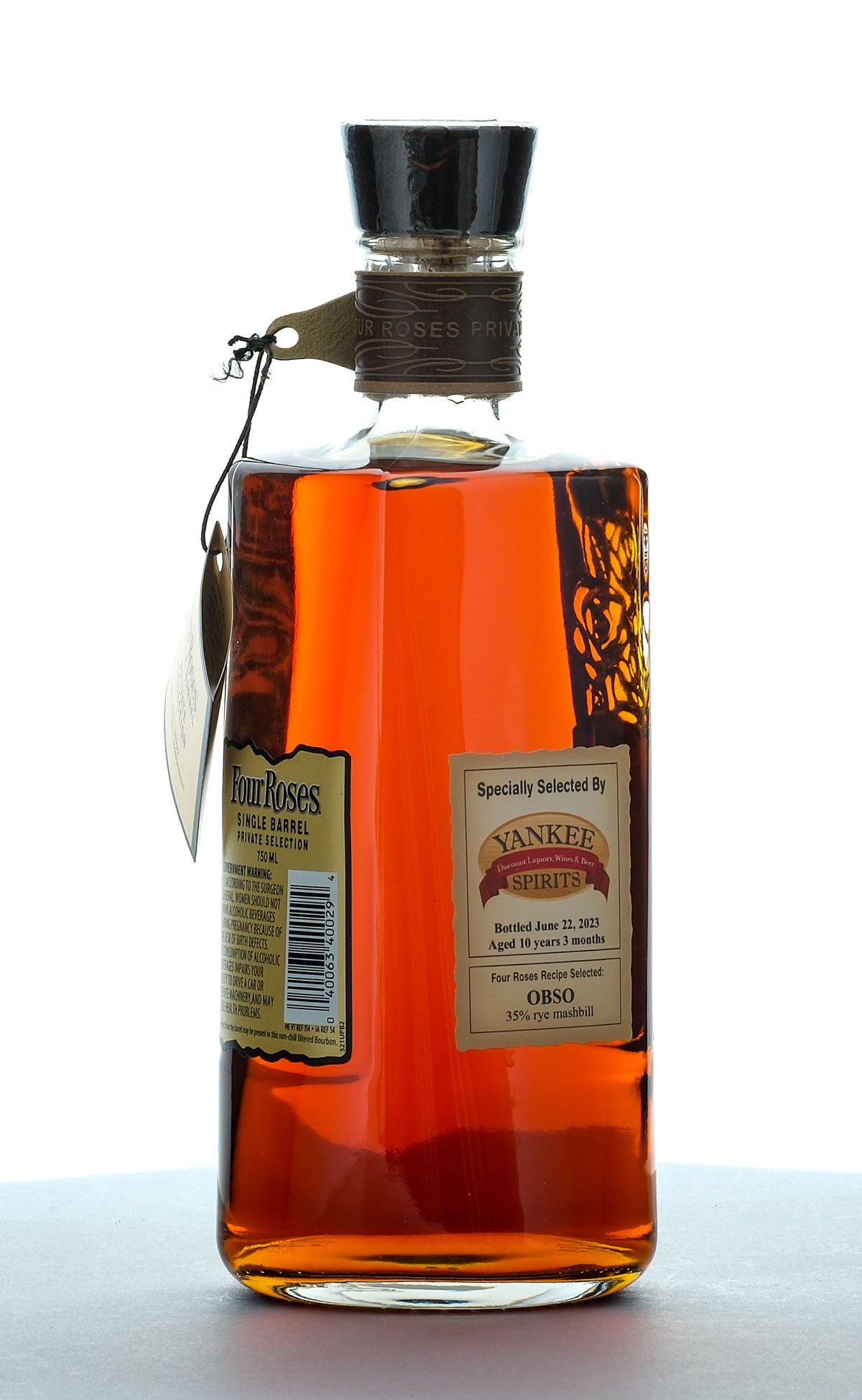 Four Roses OBSO 10 Year, 3 Month Yankee Spirits Single Barrel Bbl Strength Straight Bourbon 2023