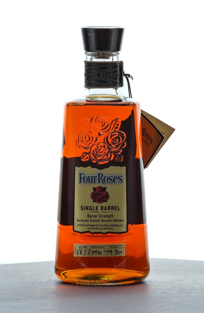 Four Roses OESF 9 Year, 1 Month Total Wine Single Barrel Bbl Strength Straight Bourbon 2020
