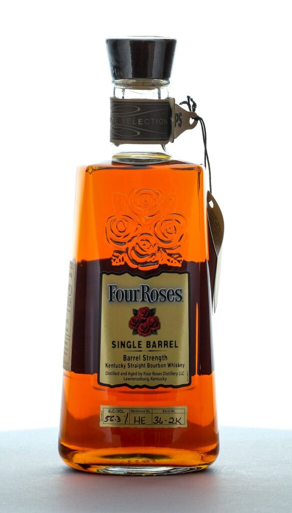 Four Roses OESO 9 Year, 5 Month Rapid Liquors Single Barrel Bbl Strength Straight Bourbon 2022