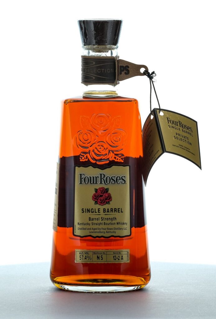 Four Roses OESQ 10 Year, 11 Month Burlington Wine & Spirits Single Barrel Bbl Strength Straight Bourbon