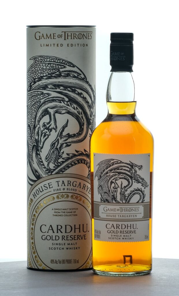 Game of Thrones Collection Cardhu Gold Reserve House Targaryen Single Malt Scotch