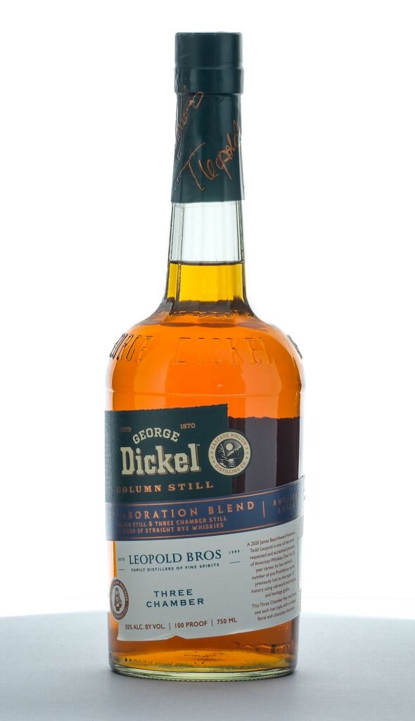 George Dickel Collaboration Blend Column Still & Three Chamber Still Straight Rye Inaugurual Release